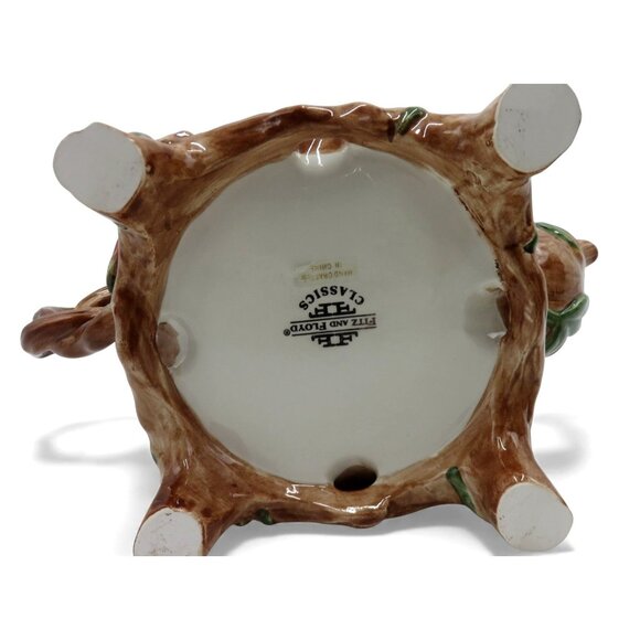 FITZ & FLOYD Classics Christmas Lodge Teapot With Pinecone and Leaf Design - Picture 13 of 13